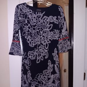 Navy blue/White/Red Size 6 dress